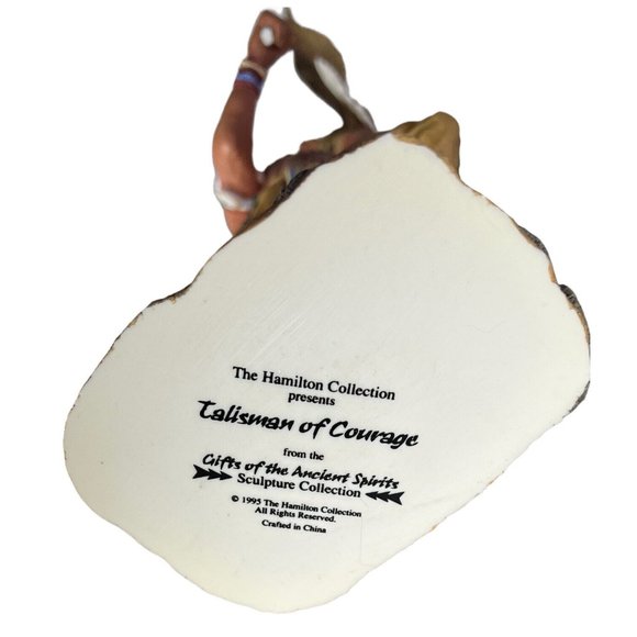 1995 Hamilton Tailsman of Courage Gifts of‎ Antient Spirits Native Eagle FLAW - Picture 13 of 13